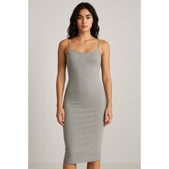 NWOT Topshop Gray Bodycon Maxi Dress - Size 8 (US) - Picture 2 of 9